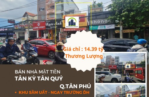 BÁN GẤP nhà mặt tiền Tân Kỳ Tân Quý 120m2, 14.39Tỷ-DÒNG TIỀN 15TR/THÁNG